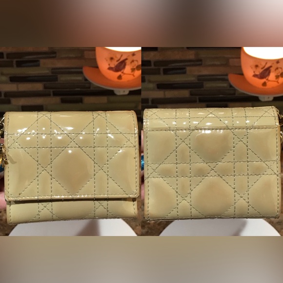 DIOR Cannage Patent Leather Trifold Wallet π€©π₯β€οΈ - Picture 17 of 17